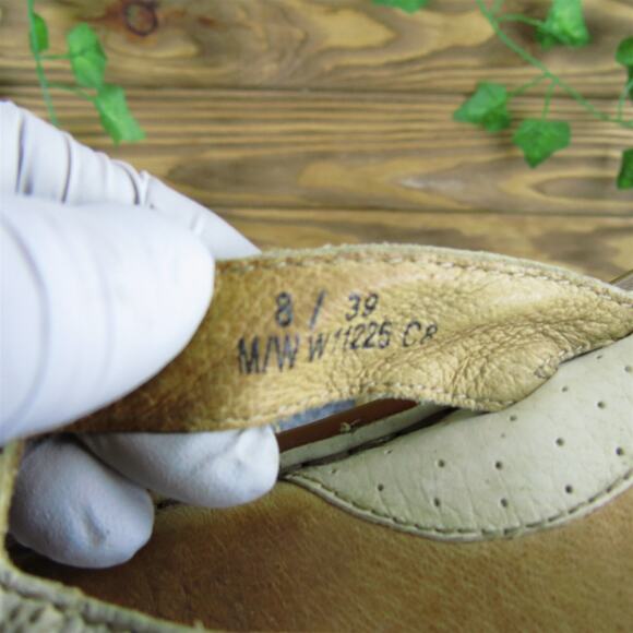 Born Women's Flip Flop Beige Leather Sz 8 Medium Used 2025 - Picture 5 of 7